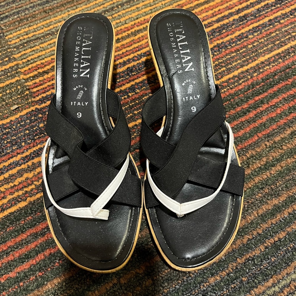 Italian Shoemakers Wedge Heel Sandals